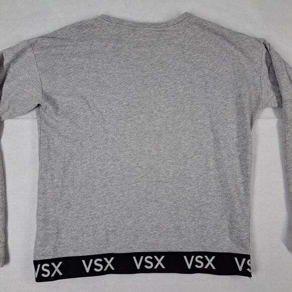 Victoria’s Secret Sport VSX Sweater Shirt Womens Medium Gray Longsleeve - Picture 7 of 11